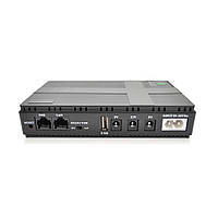 ДБЖ UPS-36W DC1036P для роутерів/комутаторів/PON/POE-430, 5/9/12V, 1A/2А, 10400мAh, Black, BOX