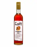 Сироп "Loft" Карибский ром для кофе и коктейлей 0,7 л. в стеклянной бутылке.