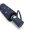 Парасолька Susino №646 жіноча автомат Кульбаба 9 спиць 3 складання Темно-синій (88923Q-E), фото 5