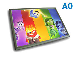 Фреймлайт (світлова рамка) профіль 25 мм, А0 формат (односторонній) (Система монтажу: До стіни;)