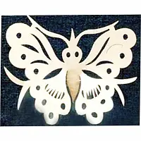 Накладка бумажная Empire EM0392 ажурный декор для бокалов в форме бабочки 20шт в упаковке