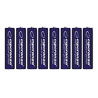 Лужні батарейки Esperanza Baterie EZB103 Alkaliczne 8 шт АА 1.5В