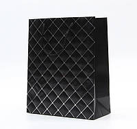 Пакет подарочный бумажный Gift bag "Colorato" Stenson R91407-M 26x32см black