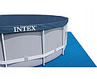Каркасний басейн Intex 26756 (610Х132 см) з фільтр-насосом, сходами, тентом та підстилкою, фото 10