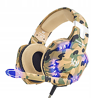 Проводные игровые наушники Kotion Each G2600 с микрофоном Usb/Aux Camouflage