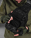 Польова сумка нагрудна Чорна, фото 4
