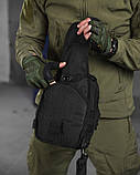 Польова сумка нагрудна Чорна, фото 5