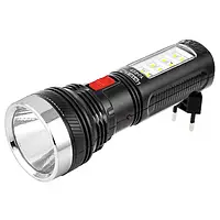 Фонарь аккумуляторный Luxury 227 1W 8SMD ЗУ-220V черный