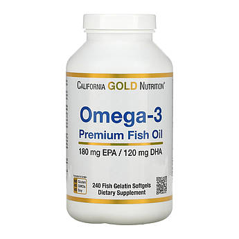 Omega-3 Premium Fish Oil 180mg - 240 softgels