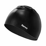 Доросла шапочка для плавання Renvo Keles чорний Уні OSFM (2SC100-01), фото 2