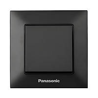 Выключатель Panasonic Arkedia Slim одноклавишный Черный (WNTC0001-2BL)