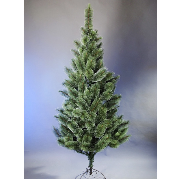 Штучна сосна з напиленням Засніжена 2,6 метра Новорічна та різдвяна ялинка