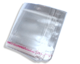 Пакети Фасувальні поліетиленові з клейкою стрічкою 7х12 з отвором/0.3мм/20шт, фото 2