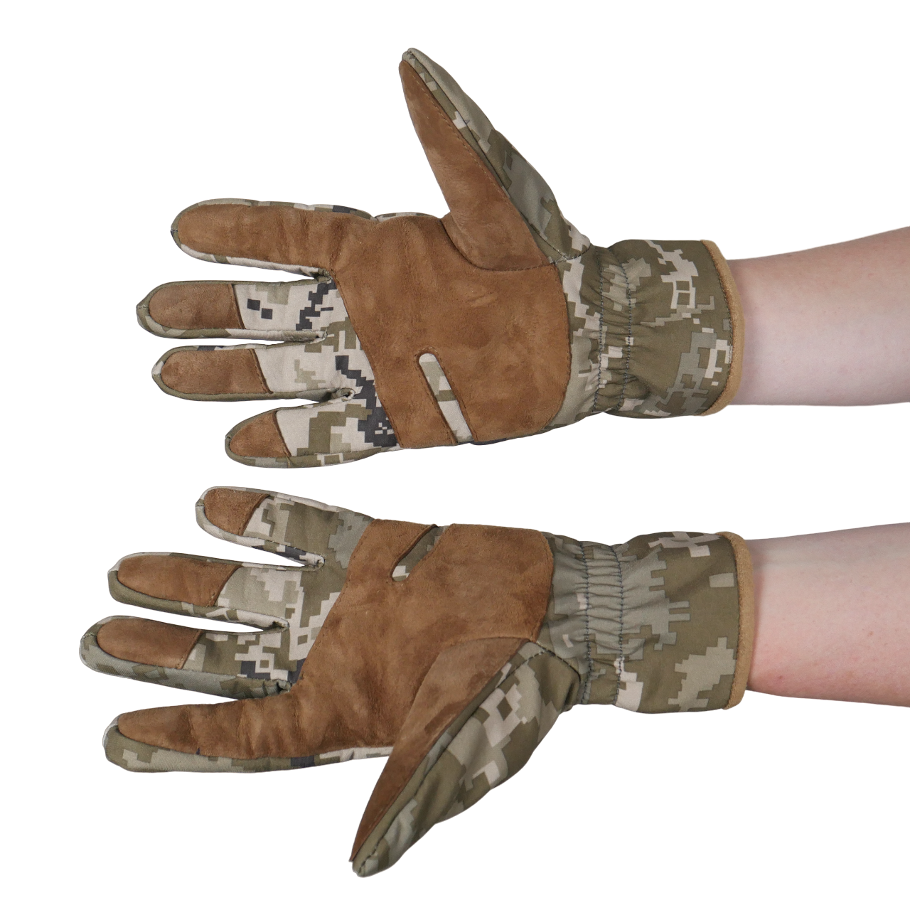 Тактические зимние перчатки Softshell пиксель BAN - фото 2 - id-p1977638821