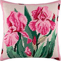 Набір для вишивання декоративної подушки Чарівниця Рожевий півник 40×40 см V-10 H[, код: 7242966