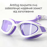 Окуляри для плавання Renvo Javari Уні Anti-fog Фіолетовий, Білий OSFM (2SG300-09), фото 4