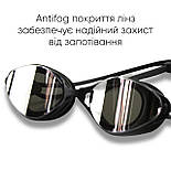 Окуляри для плавання Renvo Gulis Уні Anti-fog Чорний, Коричневий OSFM (2SG130-01), фото 4