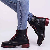 Ботинки женские зимние 335537 р.36 (23,5) Fashion Черный ZR, код: 8195143