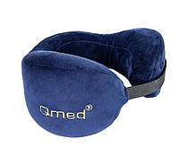 Ортопедическая подушка подголовник для путешествий Qmed ТRAVELING KM-10 Синий ZR, код: 7356931