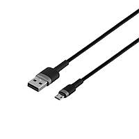 Кабель USB Baseus CAMKLF-B USB to Micro 2.4A Серо-Черный ZR, код: 7334488