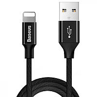 Кабель USB Baseus CALYW-A USB to Lightning 2A 1.8m Черный ZR, код: 7334517