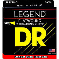 Струны для бас-гитары DR FL-45 Legend Flatwound Medium Bass 4-Strings 45 105 H[, код: 6556017