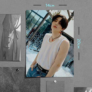 "Ян Чон Ін (Стрей Кідс / Stray Kids)" плакат (постер) розміром А5 (14х20см)