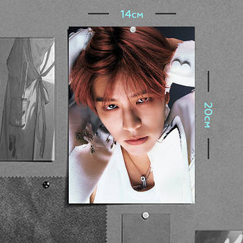 "Кім Син Мін (Стрей Кідс / Stray Kids)" плакат (постер) розміром А5 (14х20см)