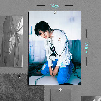 "Ян Чон Ін (Стрей Кідс / Stray Kids)" плакат (постер) розміром А5 (14х20см)