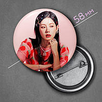 "Чо Миён / Miyeon (Джи-Айдл / (G)I-dle)" значок круглый на булавке Ø58 мм