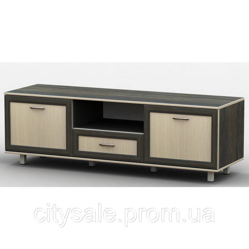 Тумба под телевизор Тиса Мебель ТВ-203 Венге Дуб молочный H[, код ...