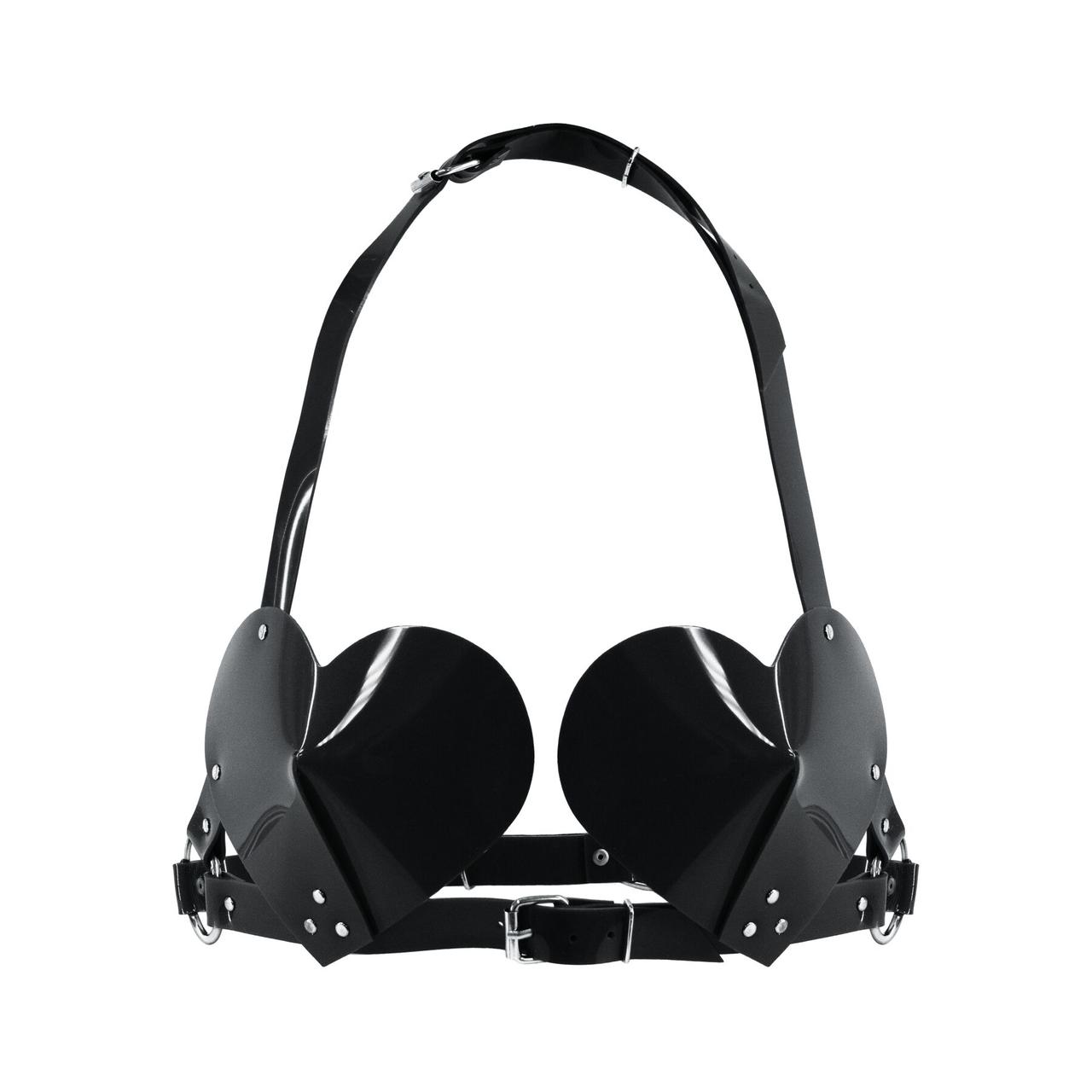 Неймовірний ліф у вигляді сердець чорний Feral Feelings Talla, фото 1