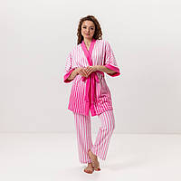 Комплект жіночий з плюшевого велюру штани та халат Victoria's Secret Pink 3432_L 16013 L l