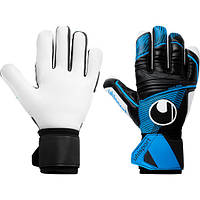 Вратарские перчатки Uhlsport Soft HN Comp black/fluo blue/white, 5