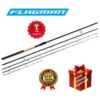 Фидерное удилище Flagman Patriot Twin Tip Avon/Quiver Feeder 3,9м 3,5lb 150г.Фидер.Карбон.1 год гарантии.