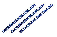 Пластиковые пружины 2E 38мм для биндера 50шт Синий (2E-PL38-50CY)