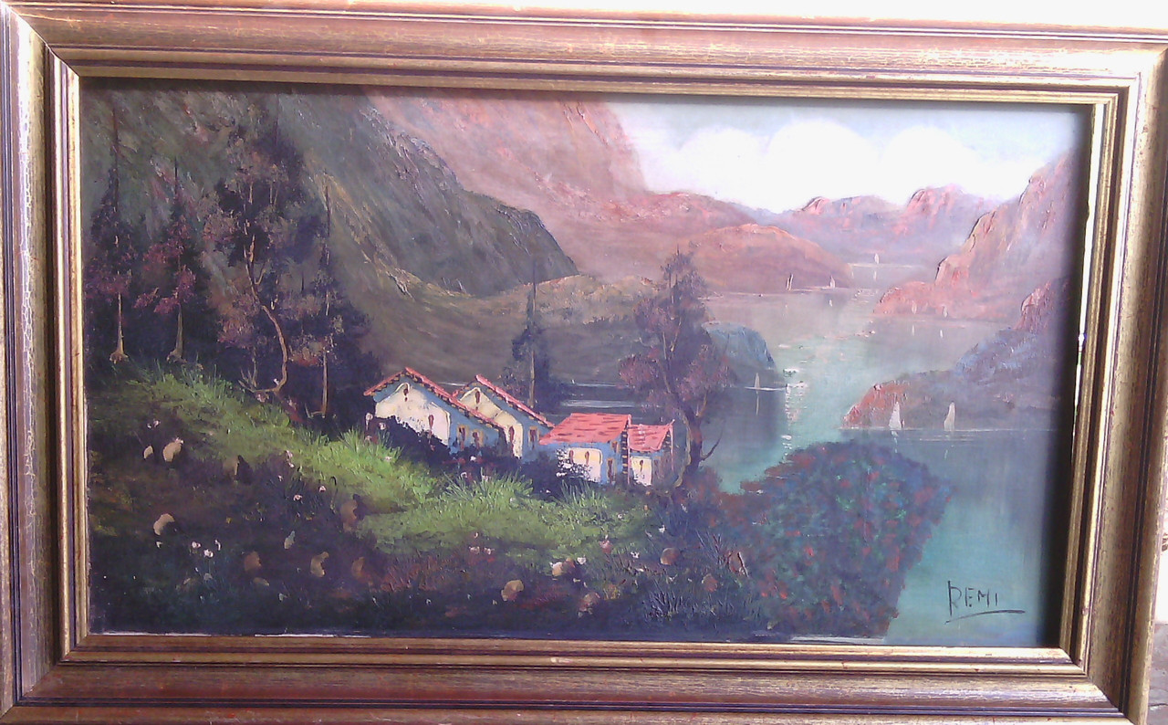 Картина Озеро Комо Remi Р. XIX століття