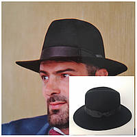 Мужская фетровая шляпа прямые поля,размер 59 и 60