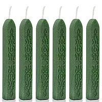 Сургучна свічка з гнітом 5 шт декоративний віск для печаток green