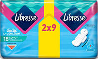 Прокладки гіг. Libresse Classic Protection Long №18, з крильцями