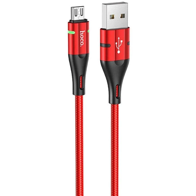 Кабель Hoco U93 Shadow Lightning 2.4A 1.2m червоний YU227