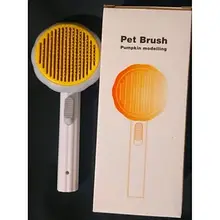 Гребінець для вичісування вовни свійських тварин Hipetime - Pet Brush pumpkin Білий  YU227