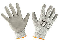 Рабочие перчатки с защитой от порезов Neo Tools с полиуретановым покрытием Размер 10 (97-609-10)
