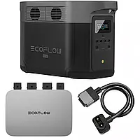 Комплект энергонезависимости EcoFlow PowerStream микроинвертор 600Вт и зарядная станция Delta Max 2000