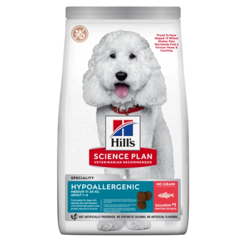 Hills Science Plan Canine Adult Hypoallergenic Medium (Хіллс Гіпоалердженік) корм для середніх собак з алергією