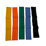 Резинка для фітнесу Azuni ASM042 (0,35 мм) жовта, фото 3