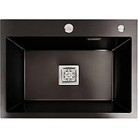 Кухонная мойка Platinum Handmade PVD 580x430 black