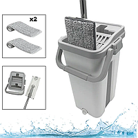 Професійна багатофункціональна швабра для миття підлоги з відром та самовіджимом Scratch cleaning mop PCT