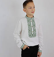 Детская рубашка с вышивкой Нестор, рубашка вышитая, рубашка вышиванка, рубашка с вышивкой Код/Артикул 115