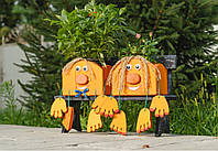Двойное деревянное кашпо для садового декора Рандеву ( Кашпо для террас ) БЕЗ лавочки Код/Артикул 115 К-001